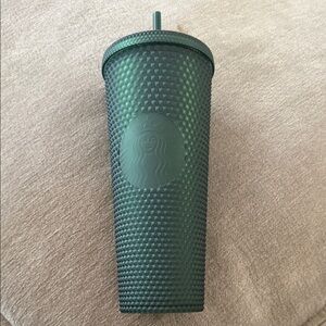 Starbucks Matte Green Tumbler with Straw